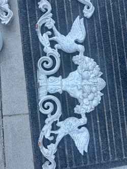 Ornate Cast Metal Decorative Wall Plaque