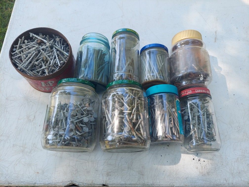 Assorted box of nails. Everything you see $5.