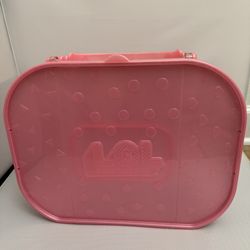 LOL Surprise Pink Glitter Storage Carry Case with Handle – MGA Entertainment 2018 Doll Organizer Box