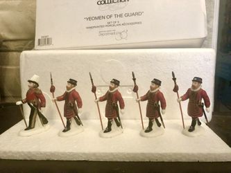 Department 56, Christmas Village Collectible, Retired, HVC , “Yeomen Of The Guard” (st of 5)
