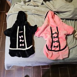 2 Plush Dog Sweaters