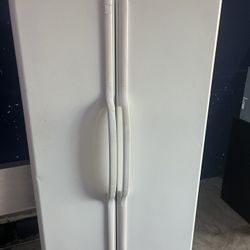 33” White Side By Side Fridge
