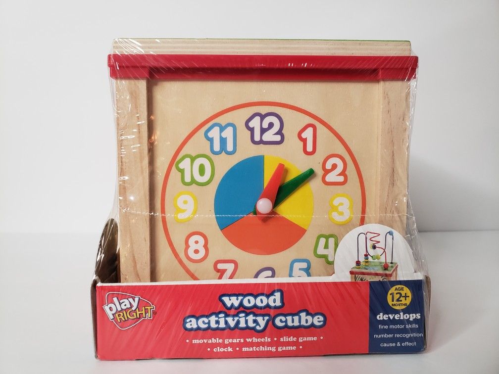 Wood Play Activity NEW Cube For SALE
