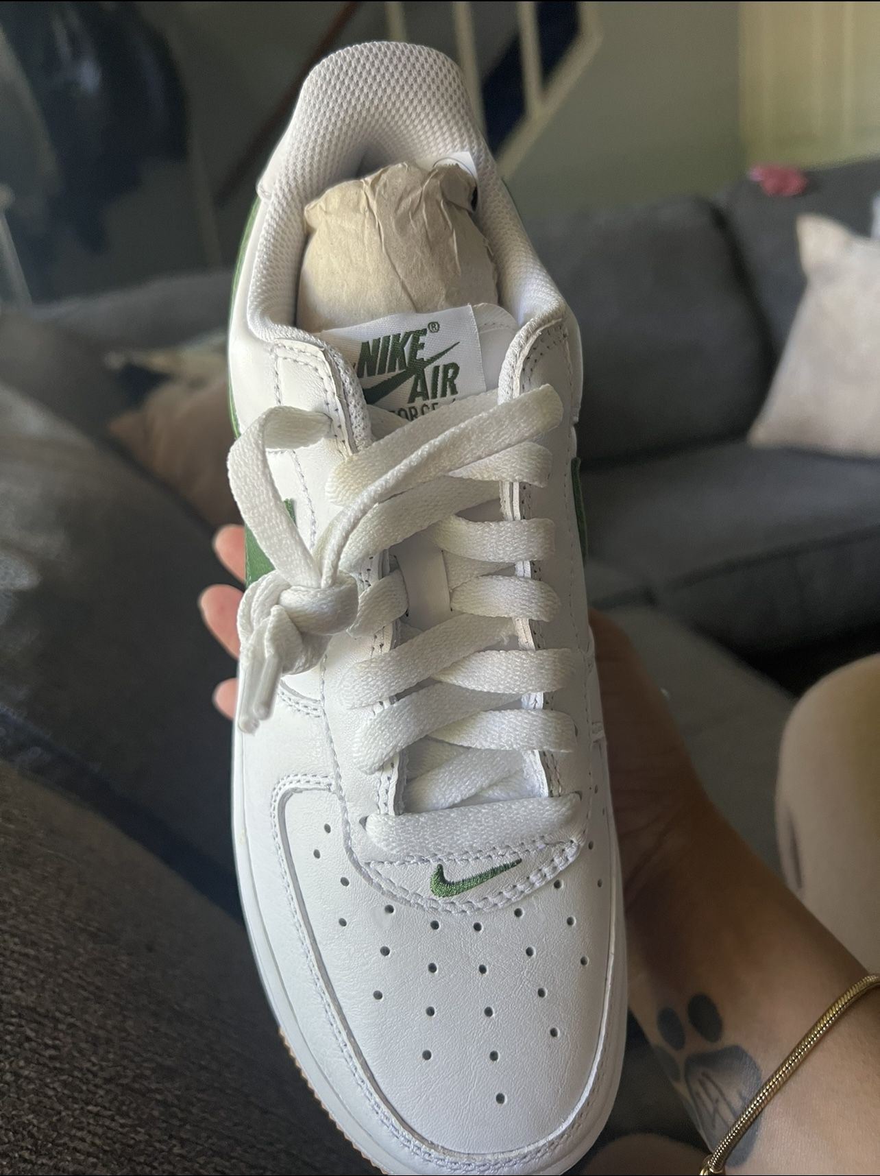 White Forest Green Air Force 1 Lows 