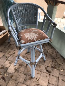 Tall high back bar stools (2)
