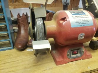 6" Bench Grinder with Sanding Belt