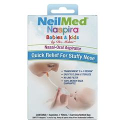 NEILMED NASPIRA NASAL-ORAL ASPIRATOR KIT QUICK RELIEF FOR BABIES AND KIDS STUFFY 