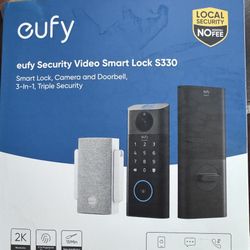 Eufy S330 Smart Video Door Lock (Camera + Keypad + Fingerprint) + Chime
