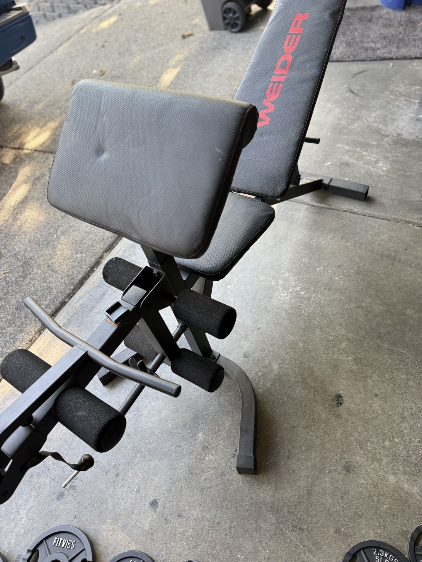 Weights Bench And Rack