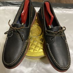 SPERRY  TOP SIDER  Authentic  Original  2-Eye Boat Shoes Black Leather Men’s Size 13M