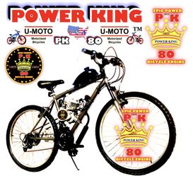 NEW FULLY MOTORIZED BIKES STARTING AT $399.99 100 mpg 30+ mph keep it under 20 mph Wear h