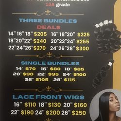 100% Human Brazilian Hair Extensions 15 A grade 