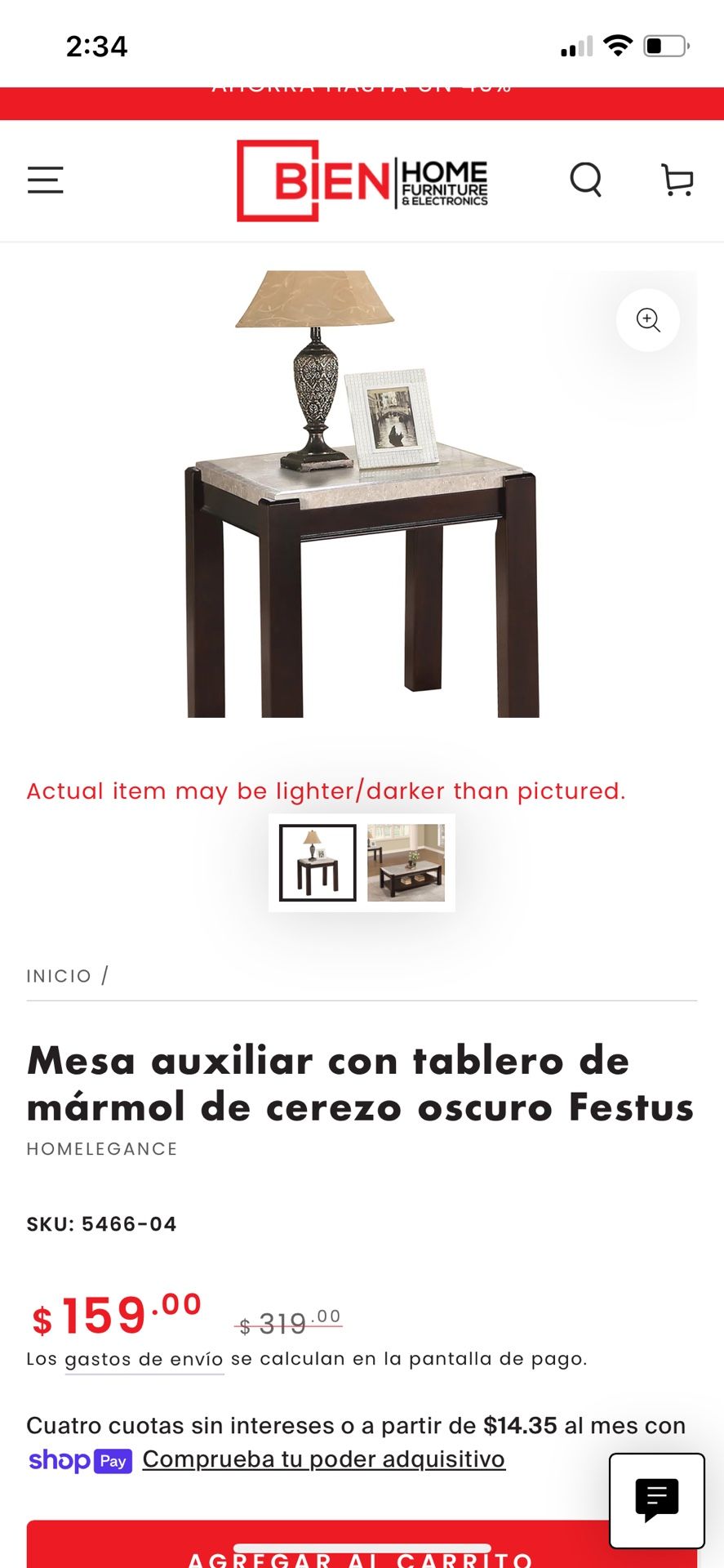 Mesa Para Sala De Mármol Está Como Nueva
