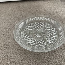 Vintage Anchor Hocking Wexford divided serving dish