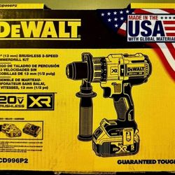 NEW Dewalt DCD996P2 Cordless 20V XR MAX Premium 3-Speed Hammer Drill Kit