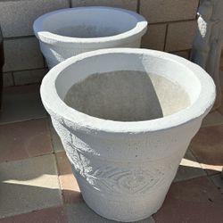 New Flower Pots Made Out Of Cement Perfect Gift 