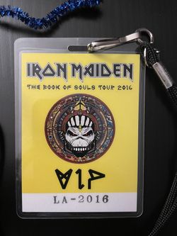 Iron Maiden Backstage Pass 2016