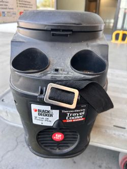 Black & Decker Thermo-Electric Travel Cooler and Warmer (12V DC), model TC213B.
