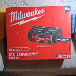 Milwaukee M18 Packout Radio + Charger.