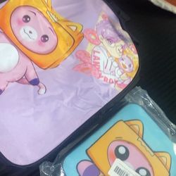 Lanky Box Backpack And Lunch Pale New 