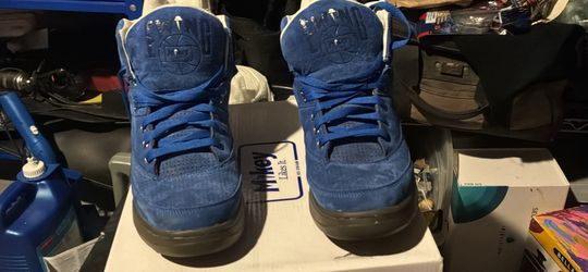 Ewing size 10.5 Mikey likes it blue sneakers