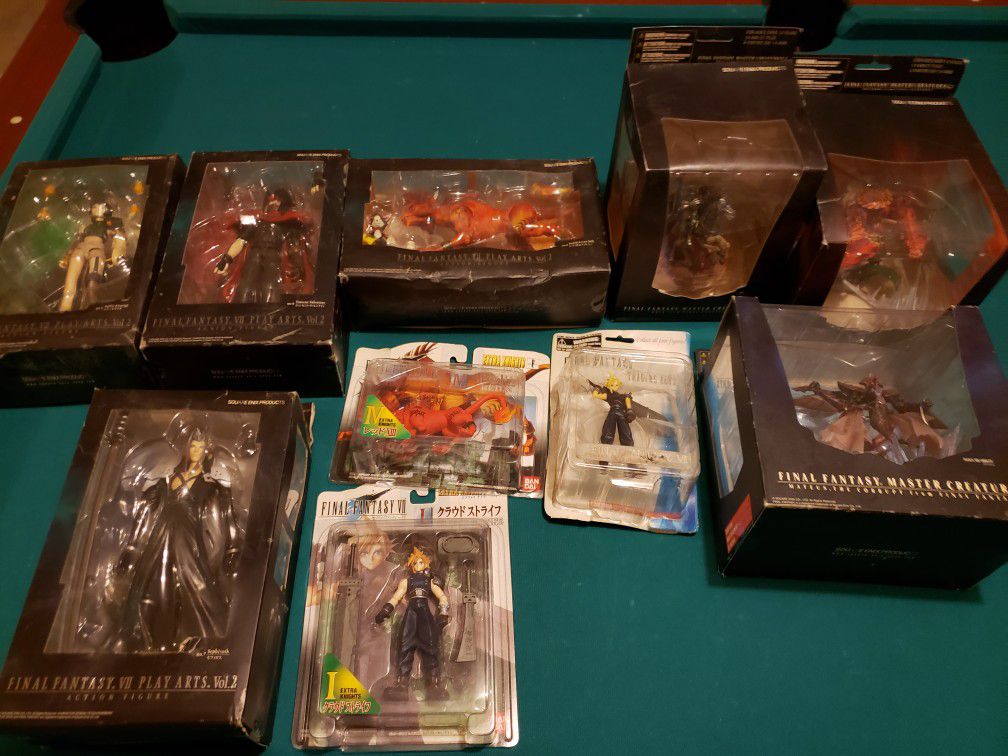 Sealed final fantasy figures new and old