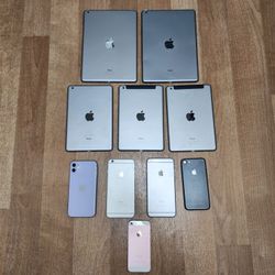Apple Tablets And Phones For Parts 