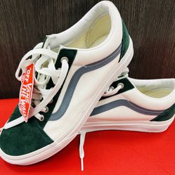 VANS *Old School* Alpine White/Forest Green Size 12