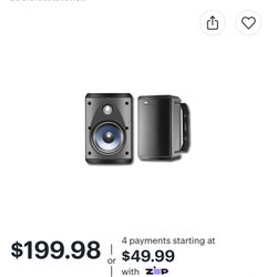 NEW Indoor/Outdoor Speakers Polkaudio Atrium 4 