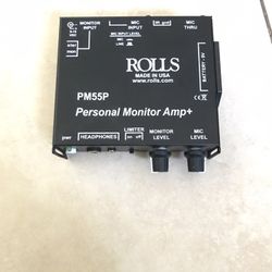 Rolls PM55P Personal Monitor Amplifier With limiter 