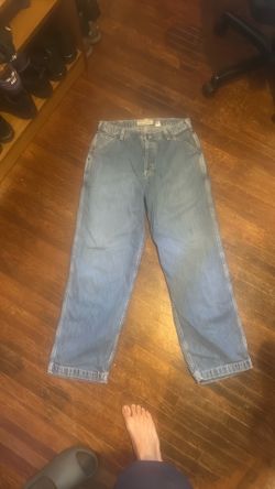 Blue baggy jeans
