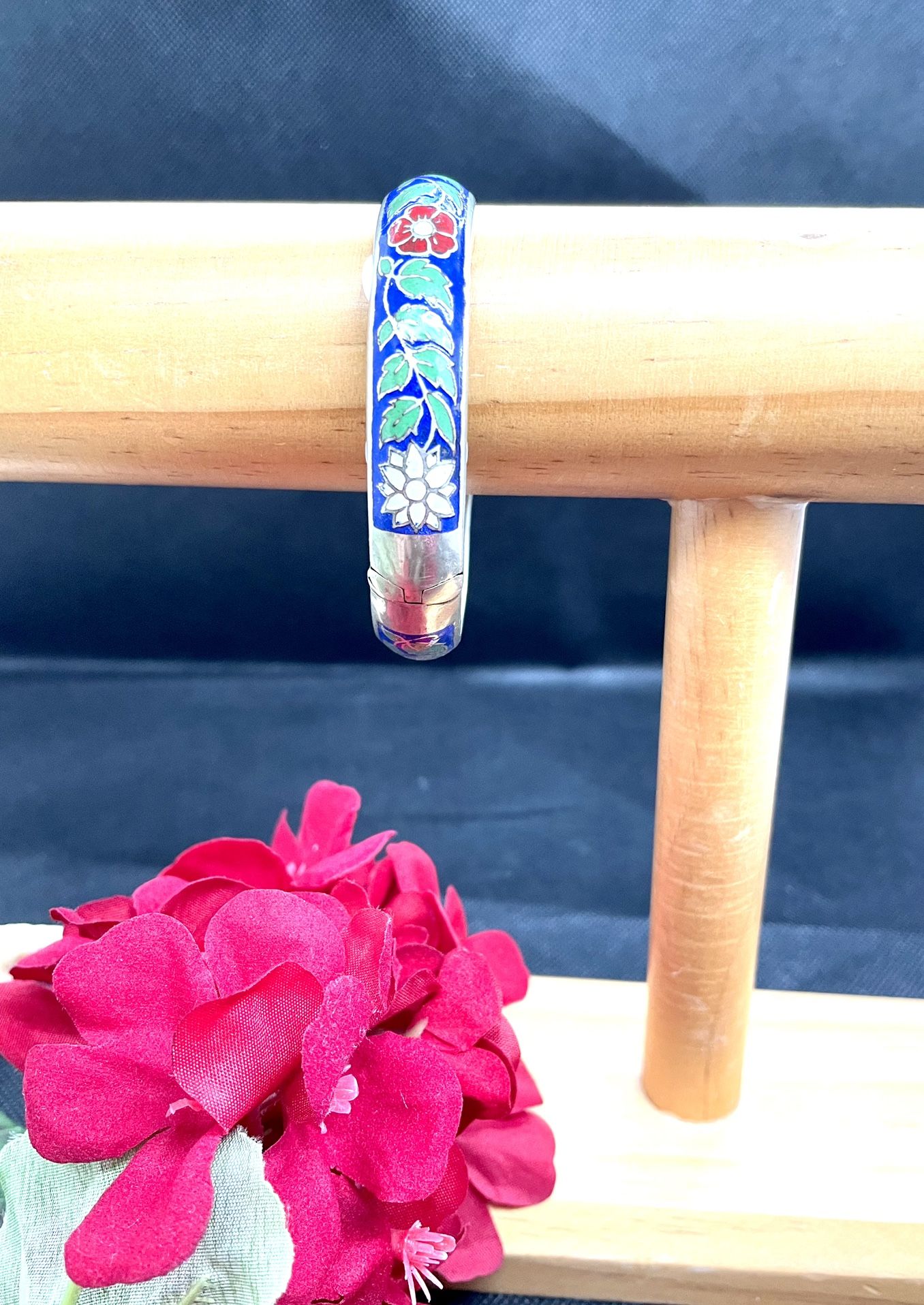 Vintage Thailand Cloisonné Bangle
