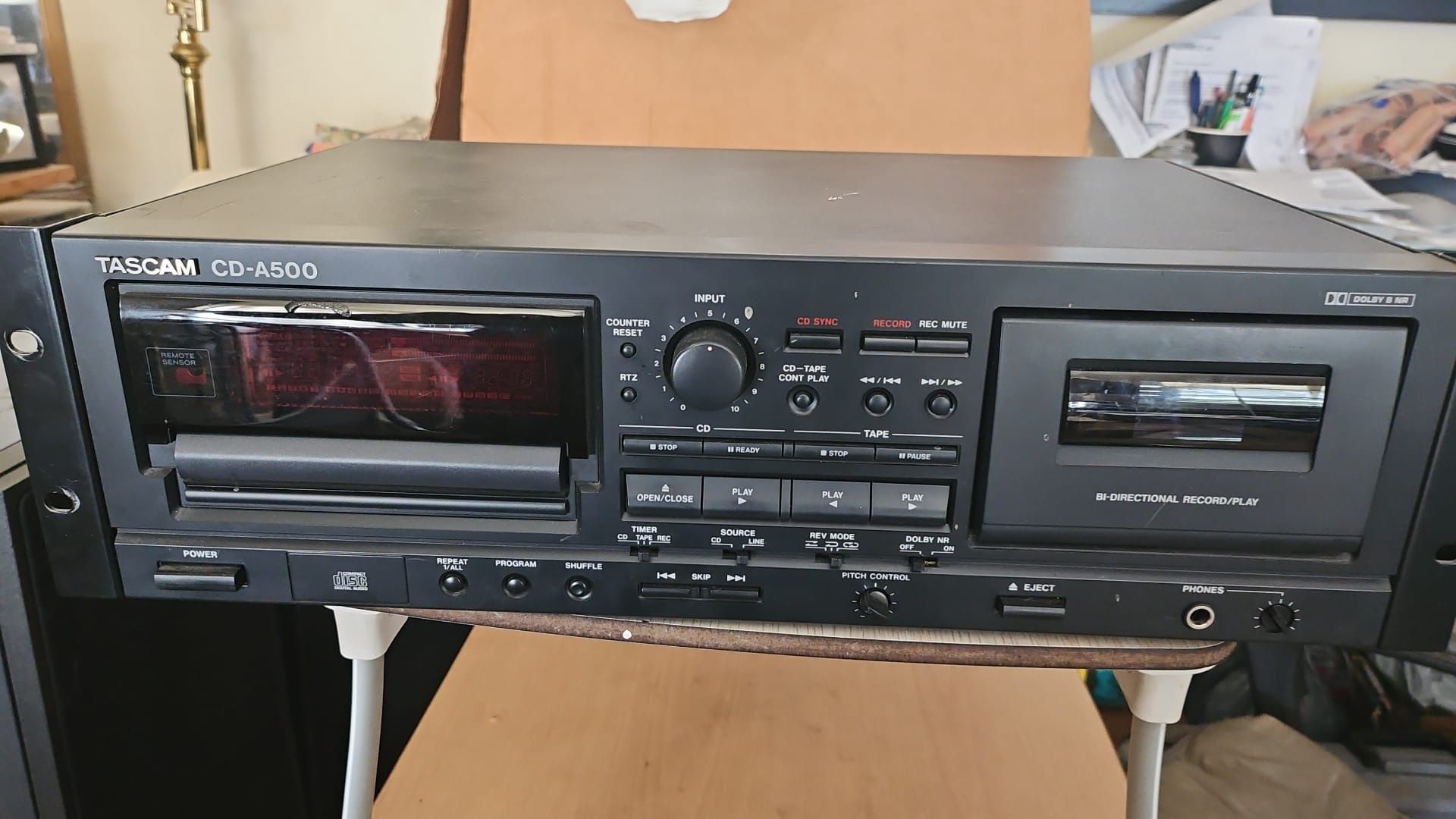 TASCAM CD-A500 CD Player Cassette Deck