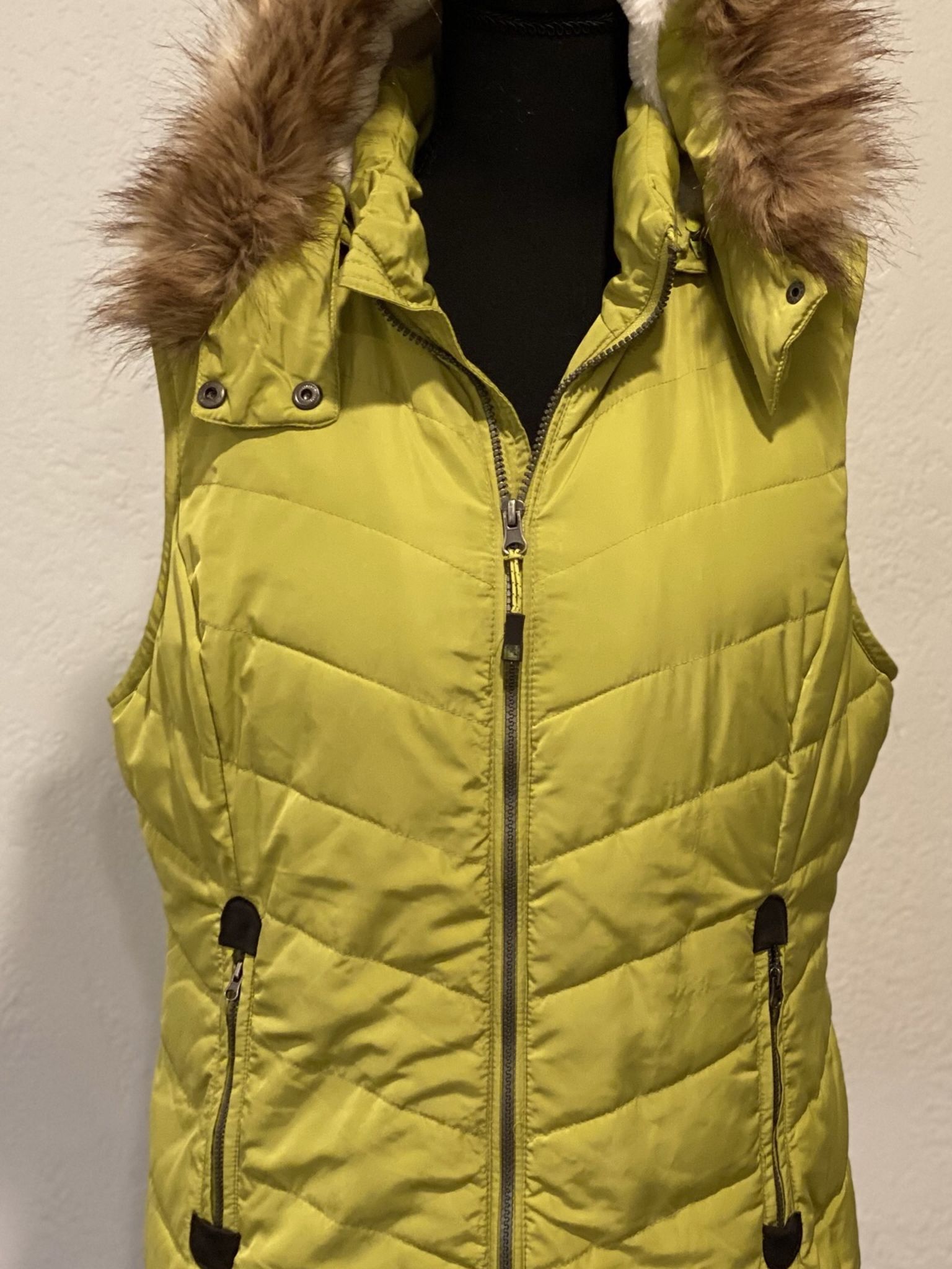 Green Tea Green Puffer Vest