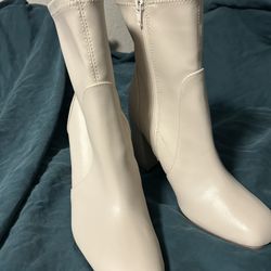 Off White Heel Boots 
