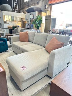 Beige Pull out Sofa Bed