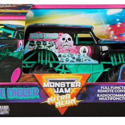 Monster Jam Nitro Neon 1:24 scale Grave Digger RC