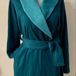NWT UGG Teal Green Blanche II Robe with Pockets - Size S