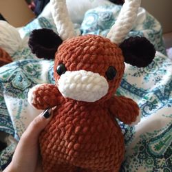Crochet Longhorn Cow