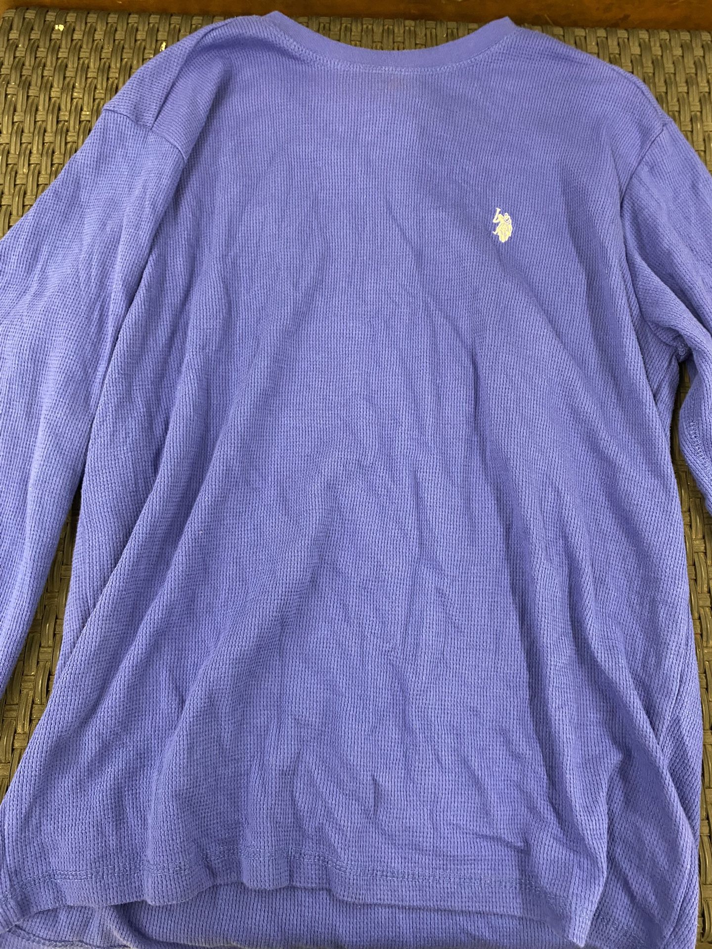 Blue polo sweater L