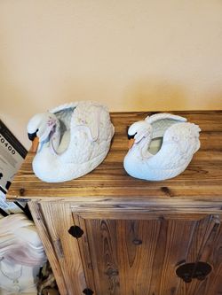 1988 Vintage Ceramic Swans $40 For Both