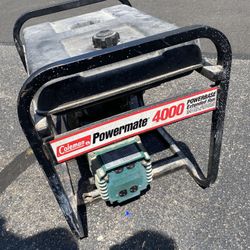 Generator 4000 white Coleman starts up easy
