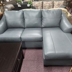 Small Leather Sectional 