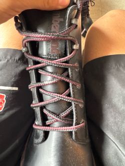 Timberland Black Leather Lace-Up Boot