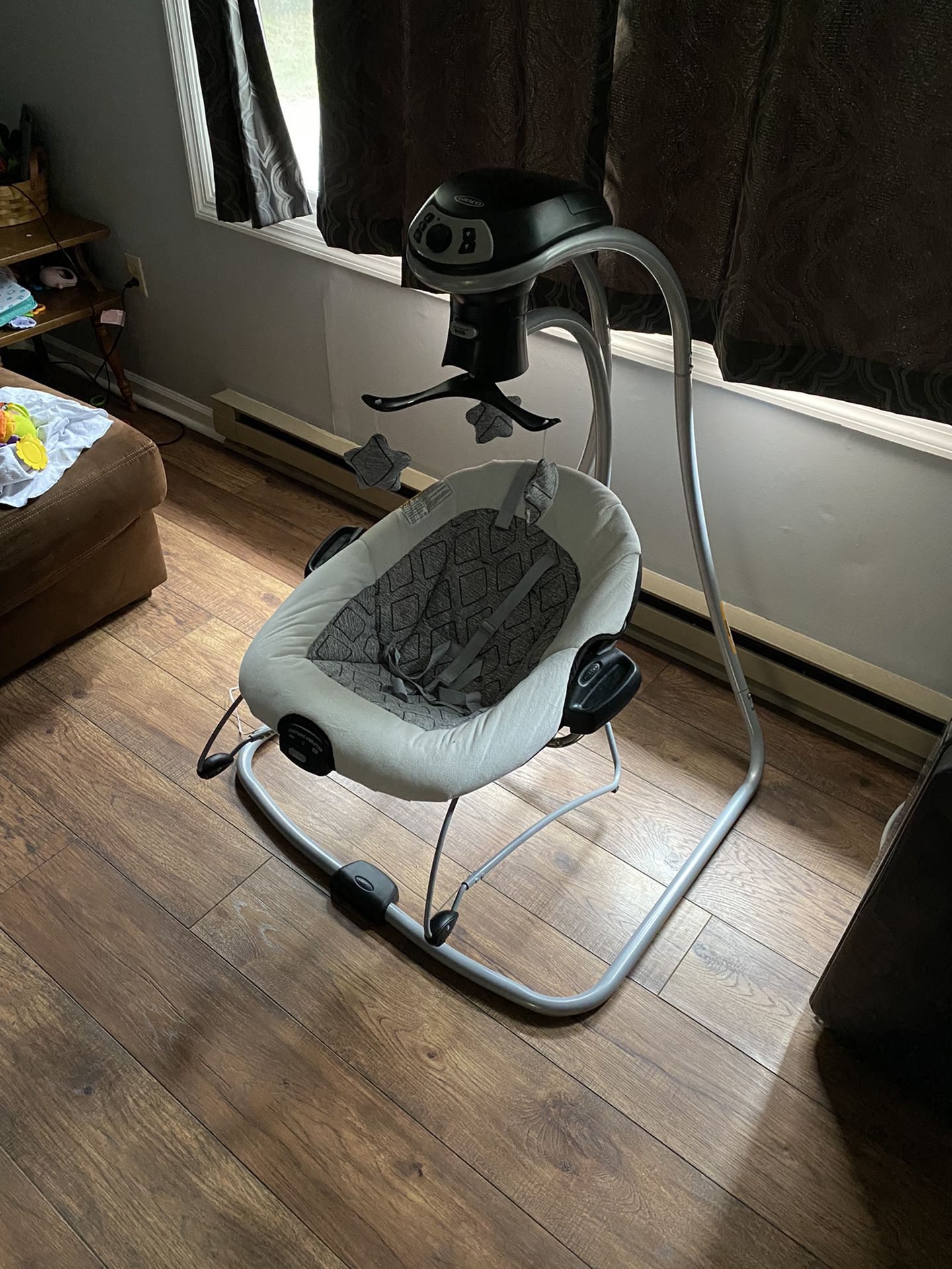 Baby Swing With Pull Off Bouncer