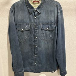 7 For All Man kind Denim Shirt/Jacket
