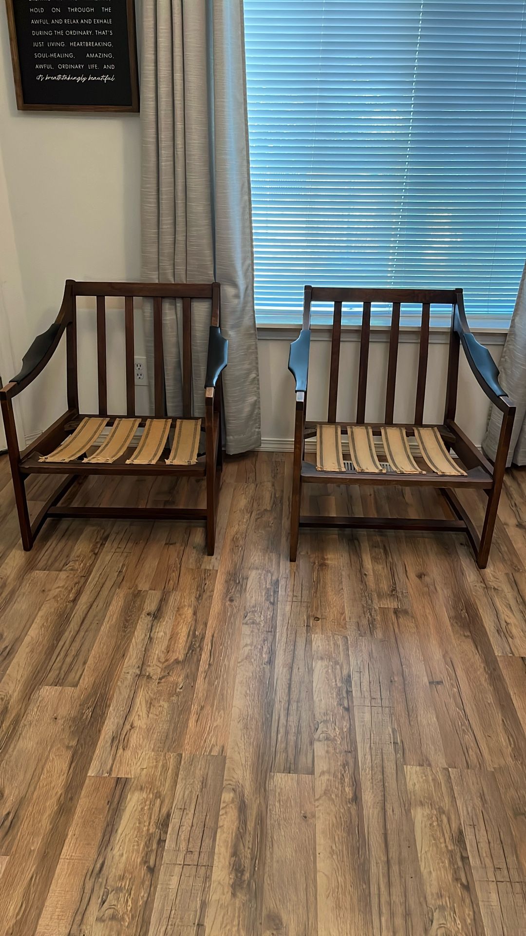 Pair Of Teak Danish Lounge Chairs