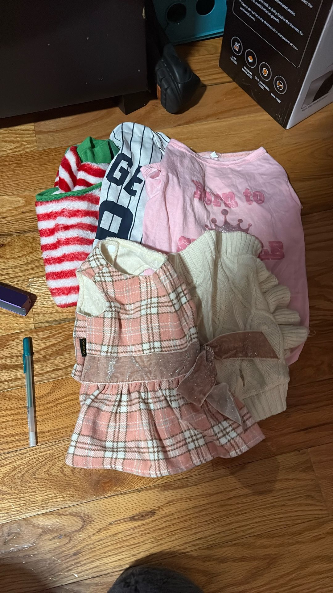 Several Outfits For A Lil Dog!!! I Even Have 3 Different Kinds Of Lil Butties(shies)