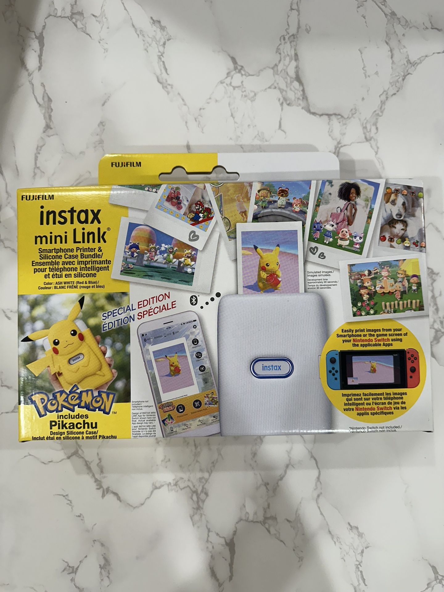 FUJIFILM instax mini Link Smartphone Printer - POKEMON edition with Pikachu case 