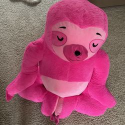 Giant Stuffed Animal - Pink Meditating Panda